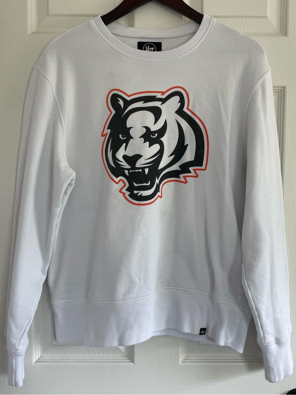 ’47 Cincinnati Bengals White Crewneck Sweatshirt NFL Women’s